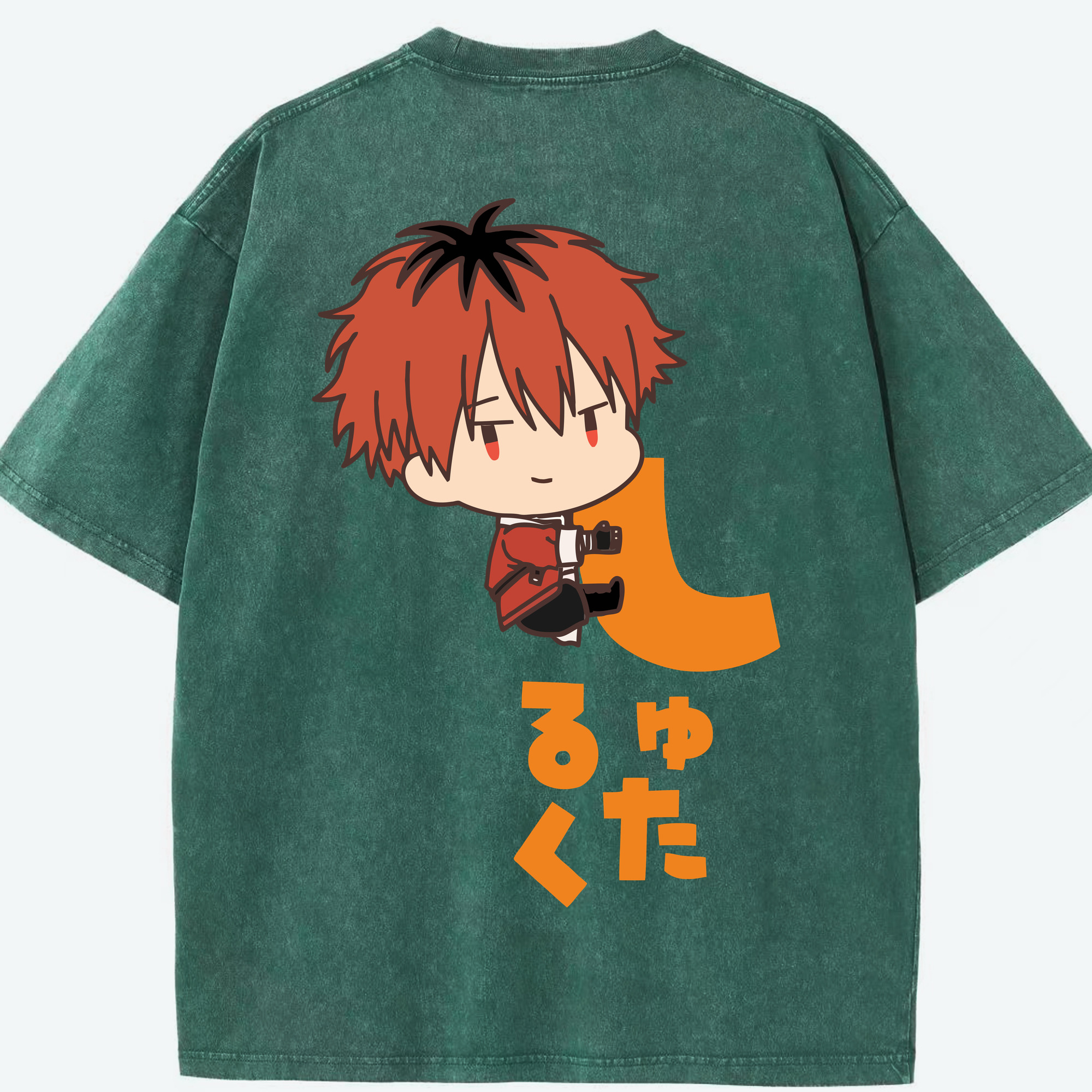 （画像用） 葬送のフリーレン Frieren 綿100% ヴィンテージ風 半袖Tシャツ（背面プリント）